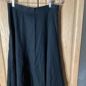 Vintage Black Wool Skirt